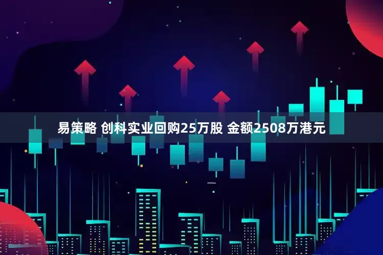 易策略 创科实业回购25万股 金额2508万港元